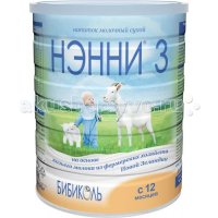 ПРОДУКТЫ ДЛЯ ДЕТЕЙ Нэнни Нэнни 3 смесь на основе натурального козьего молока 12+, 800г