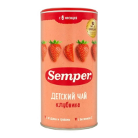 ПРОДУКТЫ ДЛЯ ДЕТЕЙ Сэмпер Сэмпер чай клубника с 6м 180г
