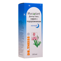 ЛЕКАРСТВЕННЫЕ СРЕДСТВА Доктор Доктор Тайсс сироп от кашля с подорожником, ночной 100мл