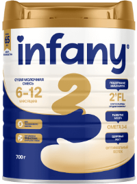 ПРОДУКТЫ ДЛЯ ДЕТЕЙ Инфани Инфани 2 сухая молочная смесь 6-12м. 700г.