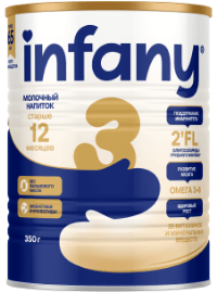 ПРОДУКТЫ ДЛЯ ДЕТЕЙ Инфани Инфани 3 сухая молочная смесь с12м. 350г.