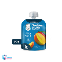ПРОДУКТЫ ДЛЯ ДЕТЕЙ Гербер Гербер пюре спелое манго с 6м 90г 1926