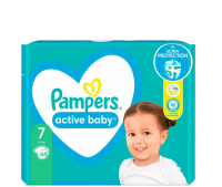 ПРОДУКТЫ ДЛЯ ДЕТЕЙ Памперс Памперс подгузники #7 Active baby 15+кг, 44шт