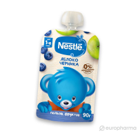 ПРОДУКТЫ ДЛЯ ДЕТЕЙ Нестле Нестле пюре яблоко, черника с 6м 90г 3580