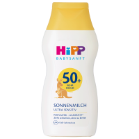 ПРОДУКТЫ ДЛЯ ДЕТЕЙ Хипп Хипп Бейбисанфт солнцезащитное молочко SPF 50+ 50мл (90801)