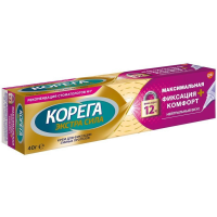 МЕДИЦИНСКИЕ ПРИНАДЛЕЖНОСТИ Корега Корега фиксатор для протезов, Экстра Сила макс. фиксация + комфорт 40г