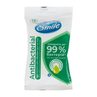 ПРОДУКТЫ ДЛЯ ДЕТЕЙ Смайл Смайл Влажные антибакт. подорожник x8