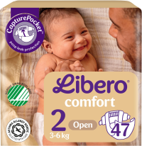 ПРОДУКТЫ ДЛЯ ДЕТЕЙ Либеро Либеро подгузники #2 Newborn (3-6кг)  N47 (100920)