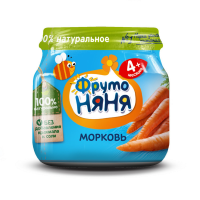 ПРОДУКТЫ ДЛЯ ДЕТЕЙ Фруто Фруто Няня пюре морковь 80г. п
