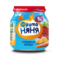 ПРОДУКТЫ ДЛЯ ДЕТЕЙ Фруто Фруто Няня пюре говядина овощи 100г. п