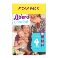 ПРОДУКТЫ ДЛЯ ДЕТЕЙ Либеро Либеро подгузники #4 Comfort (7-11kg)  N82  (8147)