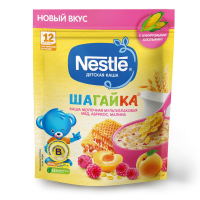 ПРОДУКТЫ ДЛЯ ДЕТЕЙ Нестле Нестле каша мол шагайка мультизлак мед абр. малина з/п 190г12м 3541