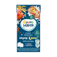 ПРОДУКТЫ ДЛЯ ДЕТЕЙ Фруто Фруто Няня каша перед сном 5 злак с персиком   0/2л