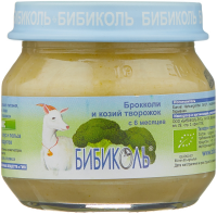ПРОДУКТЫ ДЛЯ ДЕТЕЙ Бибиколь Бибиколь пюре брокколи с козьим молочком с6м 80г