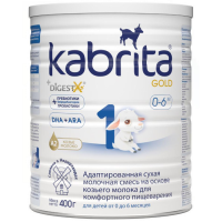 ПРОДУКТЫ ДЛЯ ДЕТЕЙ Кабрита Кабрита голд 1 смесь на основе козьего молока 0-6 м 400г