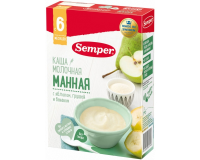 ПРОДУКТЫ ДЛЯ ДЕТЕЙ Сэмпер Сэмпер каша молочная манная. яблоко/груша/банан с 6 мес.  180г