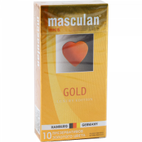 МЕДИЦИНСКИЕ ПРИНАДЛЕЖНОСТИ Маскулан Маскулан Презерватив Gold  N10 