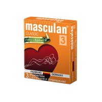 МЕДИЦИНСКИЕ ПРИНАДЛЕЖНОСТИ Маскулан Маскулан Презерватив 3 Ribbed+Dotted N3