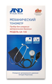 МЕДИЦИНСКИЕ ПРИНАДЛЕЖНОСТИ Тонометр Тонометр механический A&D UA 100 с интегрир стет