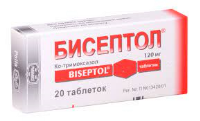 ЛЕКАРСТВЕННЫЕ СРЕДСТВА Бисептол Бисептол таб 120мг N20